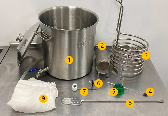 Оборудование для варки зернового пивоварения